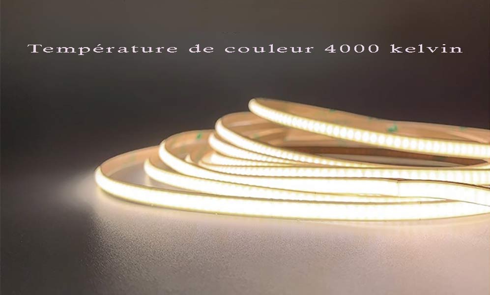 Strip LED COB tight blanc chaud léger